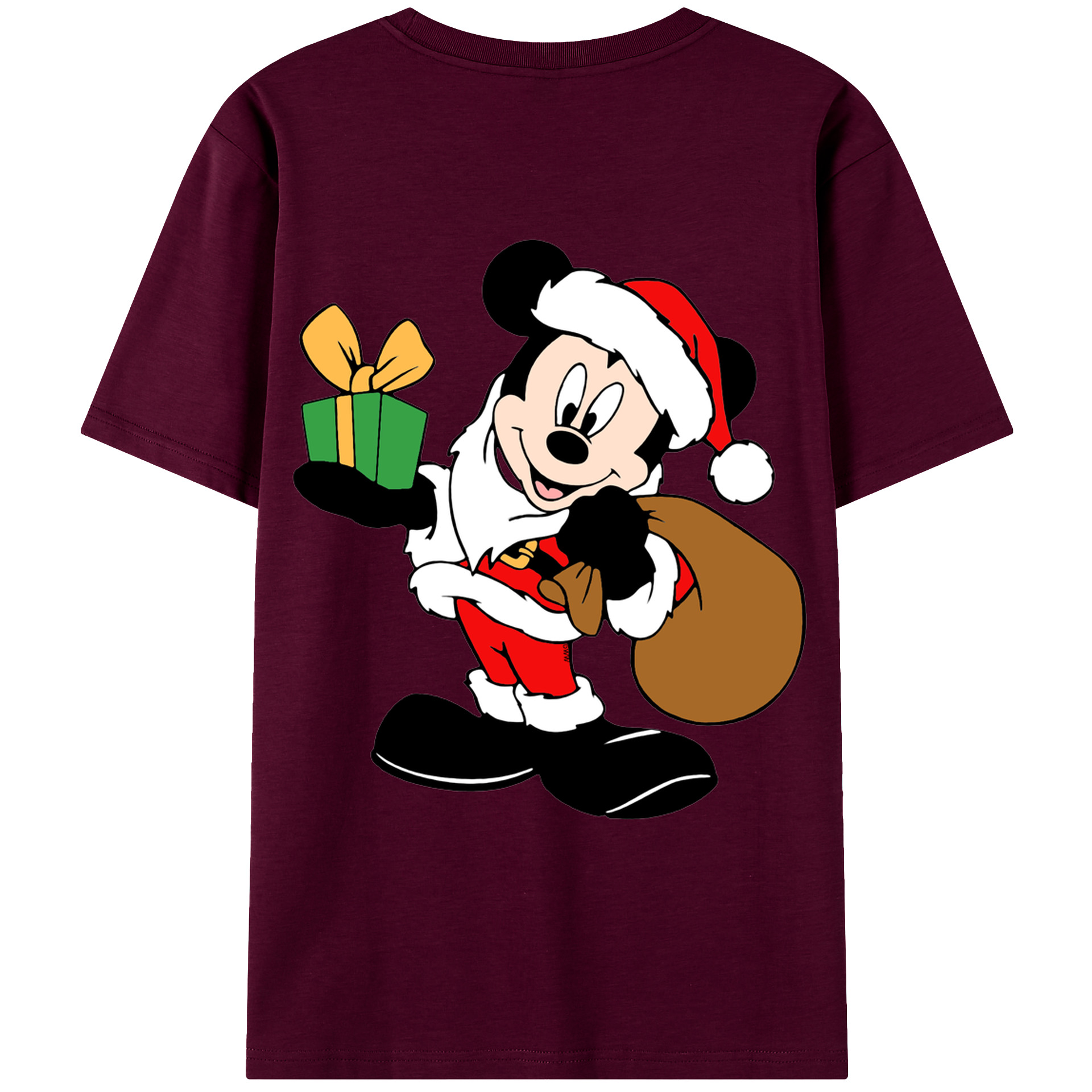 （画像用） ミッキーマウス Mickey Mouse レディース半袖Tシャツ(バックプリント)